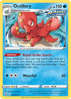Octillery 037/163 Rare Holo card from Battle Styles