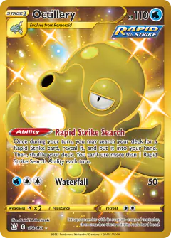 Octillery 178/163 Rare Secret card from Battle Styles