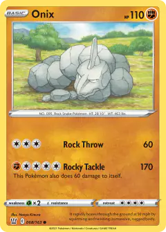 Onix 068/163 Common card from Battle Styles
