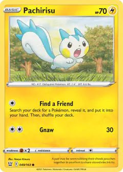 Pachirisu 049/163 Common card from Battle Styles