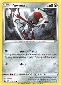 Pawniard 103/163 Common card from Battle Styles