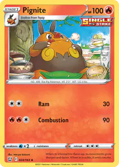 Pignite 024/163 Uncommon card from Battle Styles