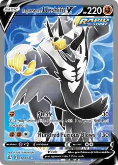 Rapid Strike Urshifu V 152/163 Rare Ultra card from Battle Styles