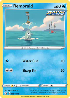 Remoraid 036/163 Common card from Battle Styles