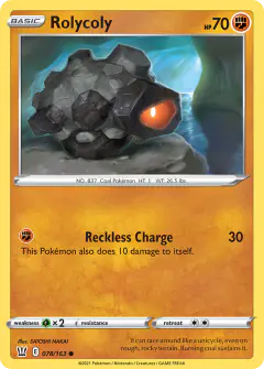Rolycoly 078/163 Common card from Battle Styles
