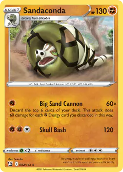 Sandaconda 082/163 Rare Holo card from Battle Styles