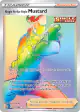 Single Strike Style Mustard 177/163 Rare Rainbow card from Battle Styles