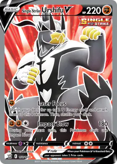 Single Strike Urshifu V 150/163 Rare Ultra card from Battle Styles