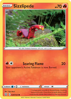 Sizzlipede 029/163 Common card from Battle Styles