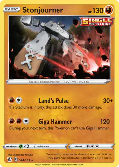 Stonjourner 084/163 Rare card from Battle Styles