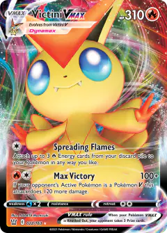 Victini VMAX 022/163 Rare Holo VMAX card from Battle Styles