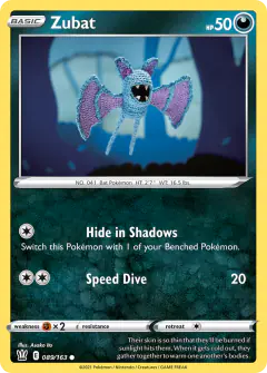 Zubat 089/163 Common card from Battle Styles