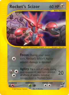 Rocket's Scizor 4 Promo card from Best of Game