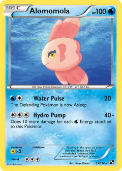 Alomomola 39/114 Rare card from Black & White Base