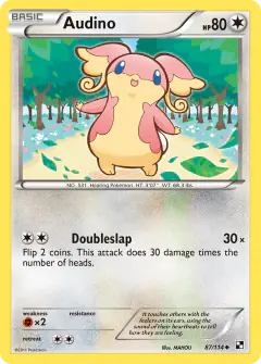 Audino 87/114 Uncommon card from Black & White Base