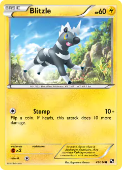 Blitzle 41/114 Common card from Black & White Base