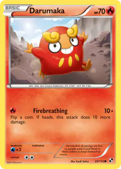 Darumaka 23/114 Common card from Black & White Base