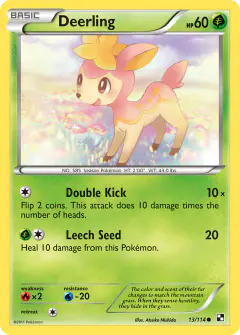 Deerling 13/114 Common card from Black & White Base