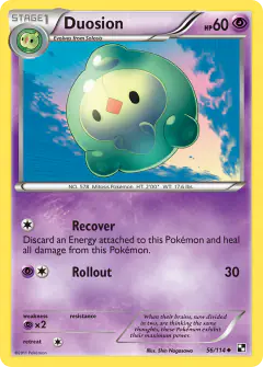 Duosion 56/114 Uncommon card from Black & White Base
