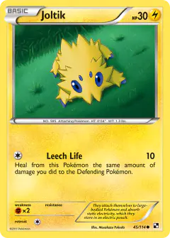 Joltik 45/114 Common card from Black & White Base