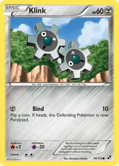 Klink 74/114 Common card from Black & White Base