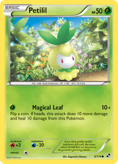 Petilil 9/114 Common card from Black & White Base