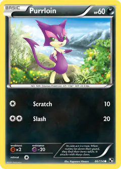 Purrloin 66/114 Common card from Black & White Base