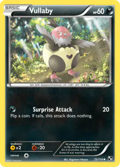 Vullaby 72/114 Uncommon card from Black & White Base