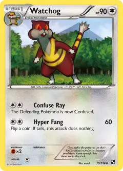 Watchog 79/114 Uncommon card from Black & White Base