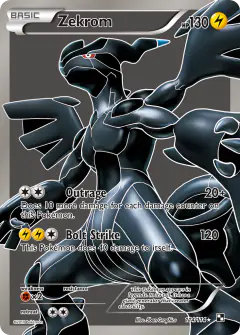 Zekrom 114/114 Rare Ultra card from Black & White Base