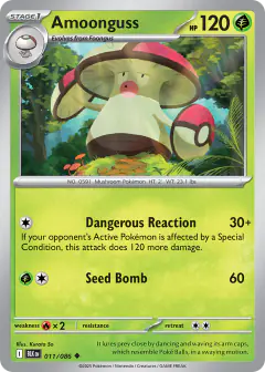 Amoonguss 011/086 Uncommon card from Black Bolt