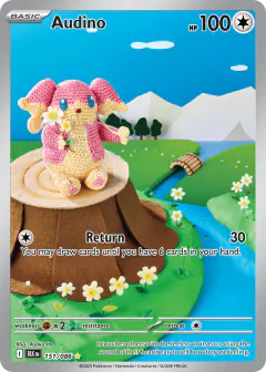 Audino 151/086 Illustration Rare card from Black Bolt
