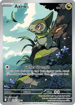 Axew 145/086 Illustration Rare card from Black Bolt