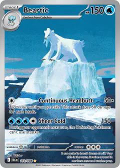 Beartic 110/086 Illustration Rare card from Black Bolt
