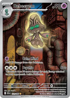 Beheeyem 121/086 Illustration Rare card from Black Bolt