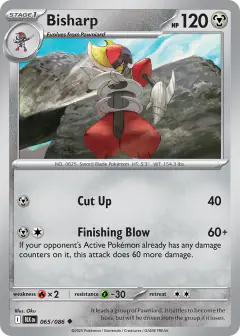 Bisharp 065/086 Uncommon card from Black Bolt