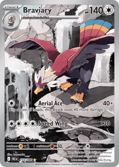 Braviary 155/086 Illustration Rare card from Black Bolt