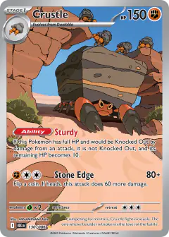 Crustle 130/086 Illustration Rare card from Black Bolt