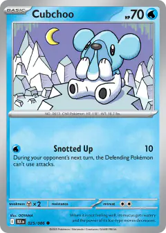 Cubchoo 025/086 Common card from Black Bolt