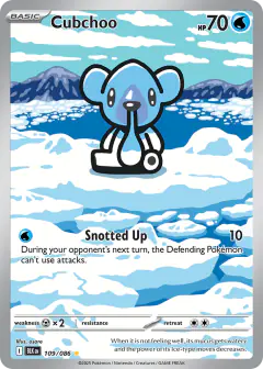 Cubchoo 109/086 Illustration Rare card from Black Bolt