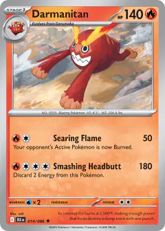 Darmanitan 014/086 Uncommon card from Black Bolt