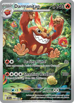 Darmanitan 098/086 Illustration Rare card from Black Bolt