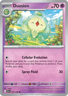 Duosion 038/086 Common card from Black Bolt