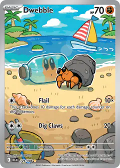 Dwebble 129/086 Illustration Rare card from Black Bolt
