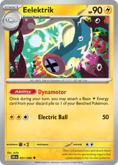 Eelektrik 031/086 Uncommon card from Black Bolt