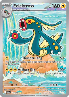 Eelektross 115/086 Illustration Rare card from Black Bolt