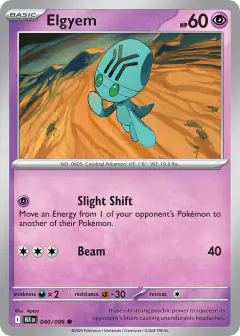 Elgyem 040/086 Common card from Black Bolt