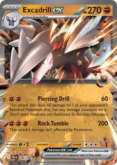 Excadrill ex 046/086 Double Rare card from Black Bolt