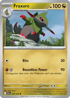 Fraxure 069/086 Common card from Black Bolt