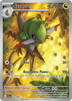 Fraxure 146/086 Illustration Rare card from Black Bolt